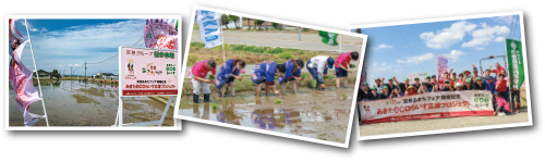 田植え・稲刈りイメージ