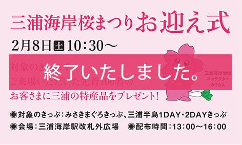 三浦海岸桜まつりお迎え式