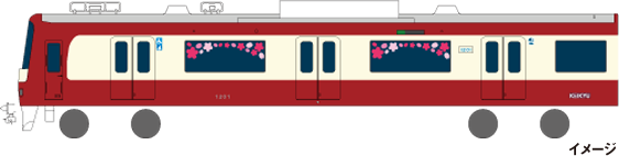 河津桜トレインジャックイメージ