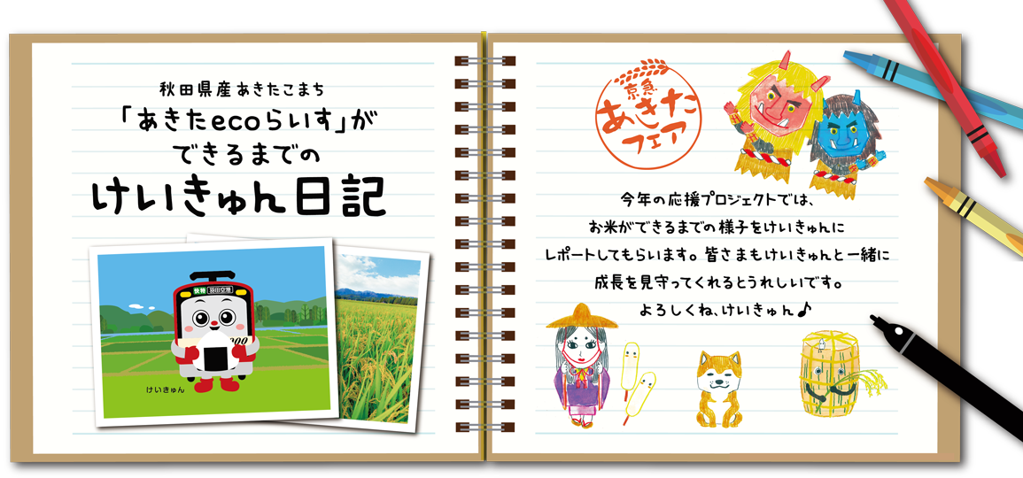 秋田県産あきたこまち「あきたecoライス」ができるまでのけいきゅん日記