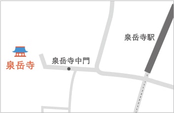 泉岳寺への地図