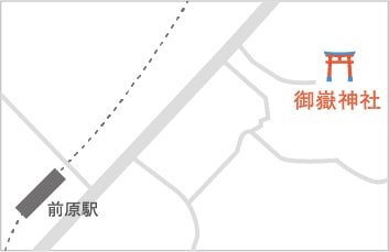 御嶽神社への地図