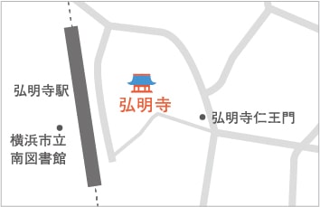 弘明寺への地図