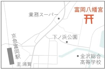 富岡八幡宮への地図