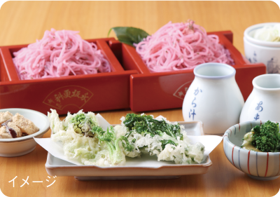 桜切り蕎麦イメージ