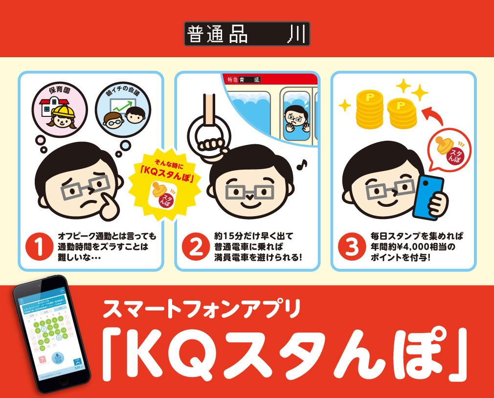 スマートフォンアプリ KQスタんぽ