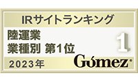 IRサイトランキング 陸運業 業種別 第1位 2022年