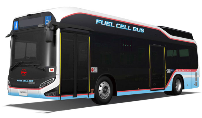 民間事業者『初』水素で発電する燃料電池バス「SORA」を導入