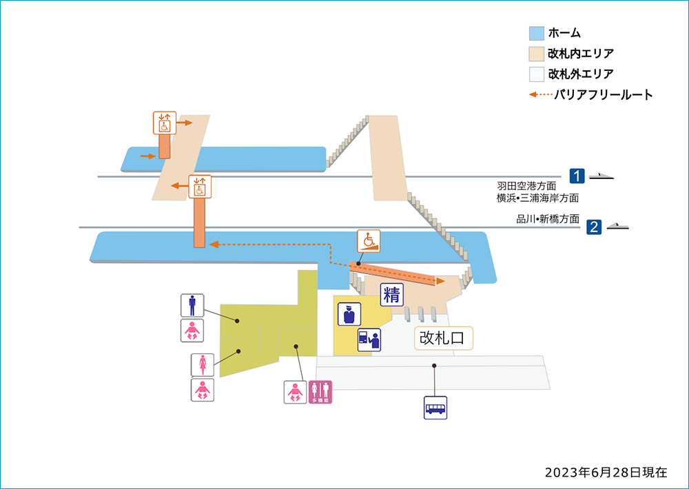 北品川駅 路線図 各駅情報 京浜急行電鉄 Keikyu