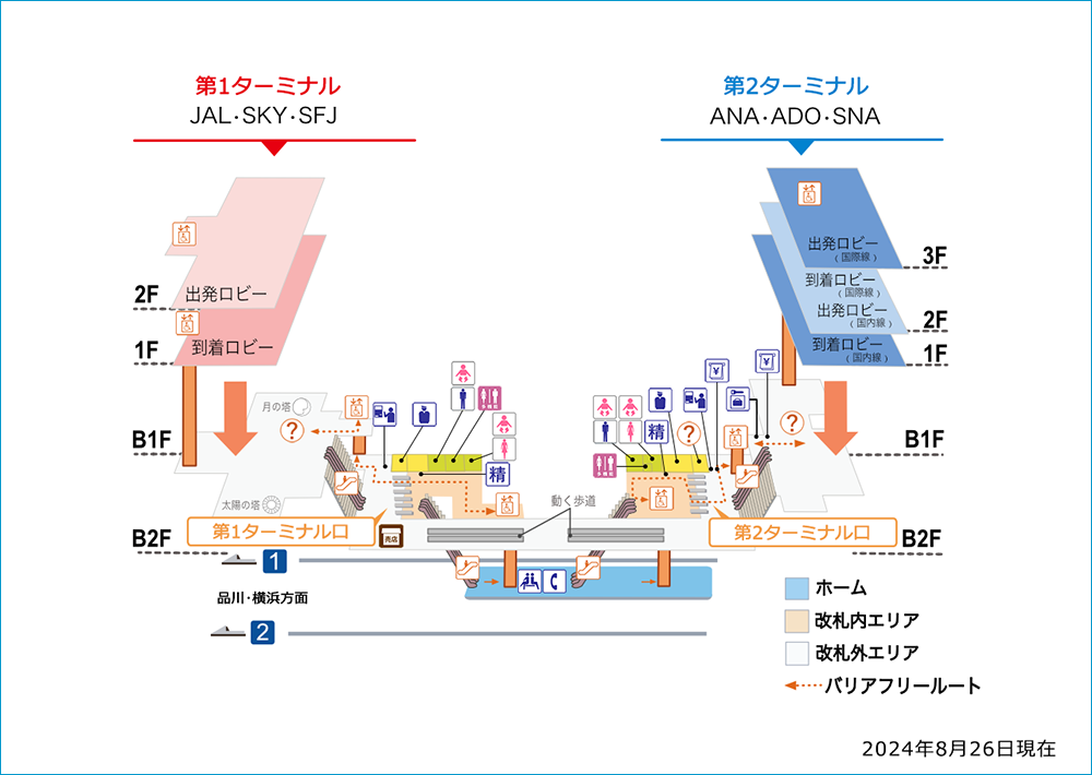 羽田空港第1 第2ターミナル駅 路線図 各駅情報 京浜急行電鉄 Keikyu