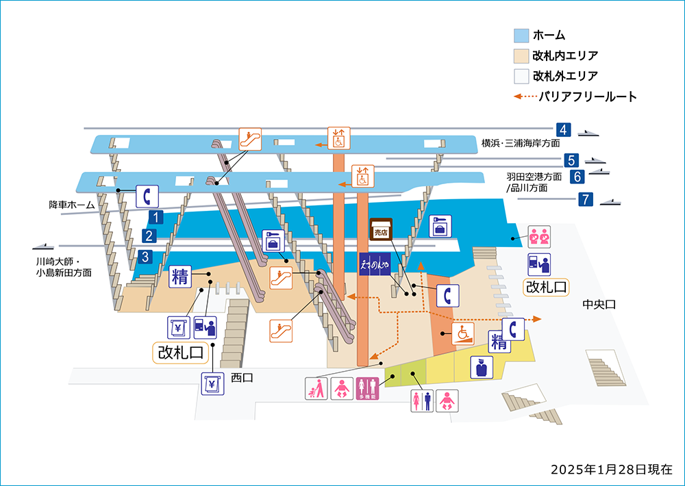 京急川崎駅 路線図 各駅情報 京浜急行電鉄 Keikyu